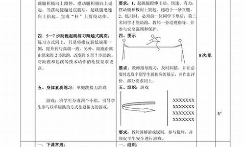 小学田径教案,小学田径教案精简版